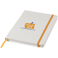 Spectrum A5 White Notebook With Coloured Strap