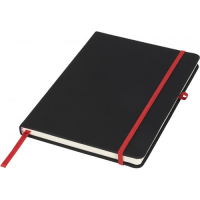 Noir Medium Notebook Soft-Feel Black PU Cover