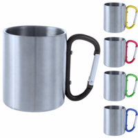 Bastic Metal Mug With Carabiner Handle