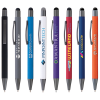 Bowie Soft Touch Ballpoint Pen With Stylus Top