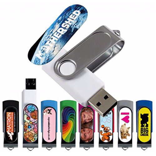 1GB USB Twister Sublimation Flash Drive